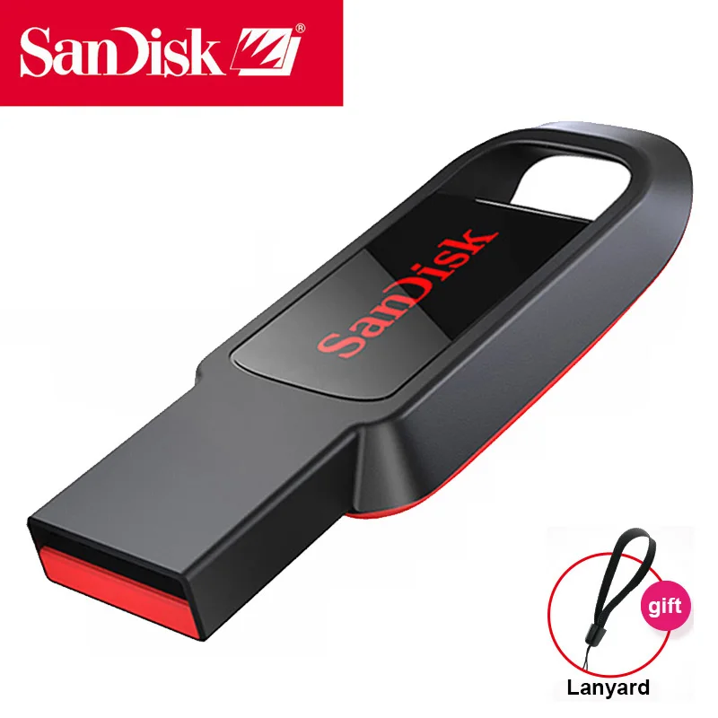 Новинка 2019 флеш накопитель Sandisk 16 ГБ 32 64 флэш CZ61 флешка на ключи миниатюрный милый