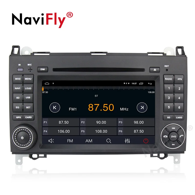 Navifly Android9.1 RDS OBD2 DAB Автомобильный мультимедийный плеер для Mercedes Benz B200 A B класс W169 W245 Viano Vito W639 Sprinter W906