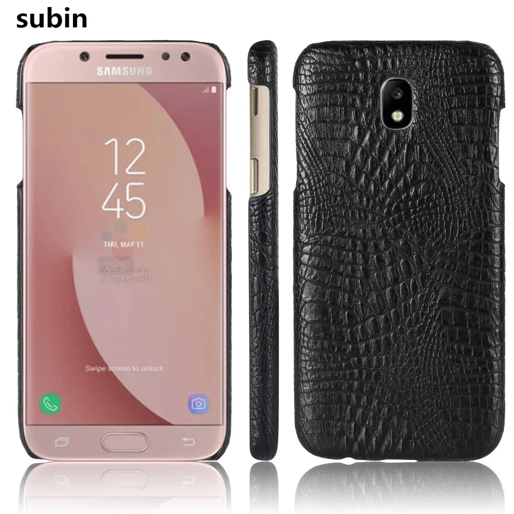 Чехол для Samsung Galaxy J7 2017 J730F SM-J730FM/DS ретро чехол из крокодиловой кожи (2017) телефона |