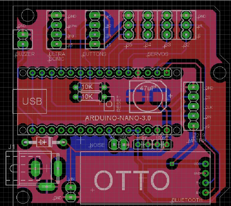 Swiftflying OTTO Plus Otto DIY + Bluetooth робот Arduino легко подключить к 3dprint|Игровые фигурки и