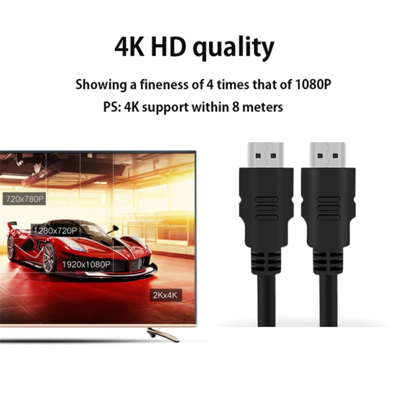 Salange Кабель совместимый с HDMI 1 м 5 3 кабель 4k 3D 60FPS для HD TV LCD ноутбуков PS3 проекторов