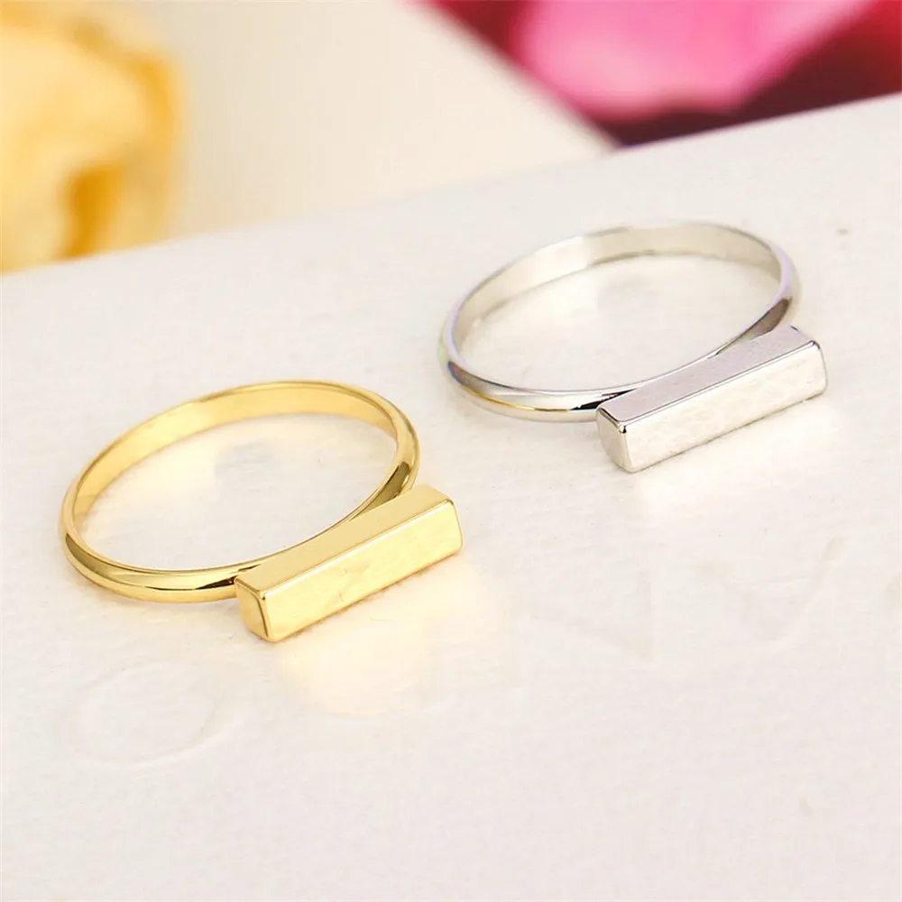 Boho простой бар кольцо Медь современный Gypsy нежный укладки Геометрическая Золотое