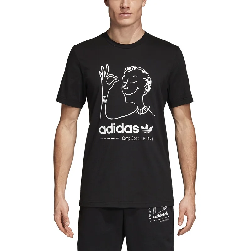 Оригинальный Новое поступление 2018 Adidas оригинальная забавная футболка мужские
