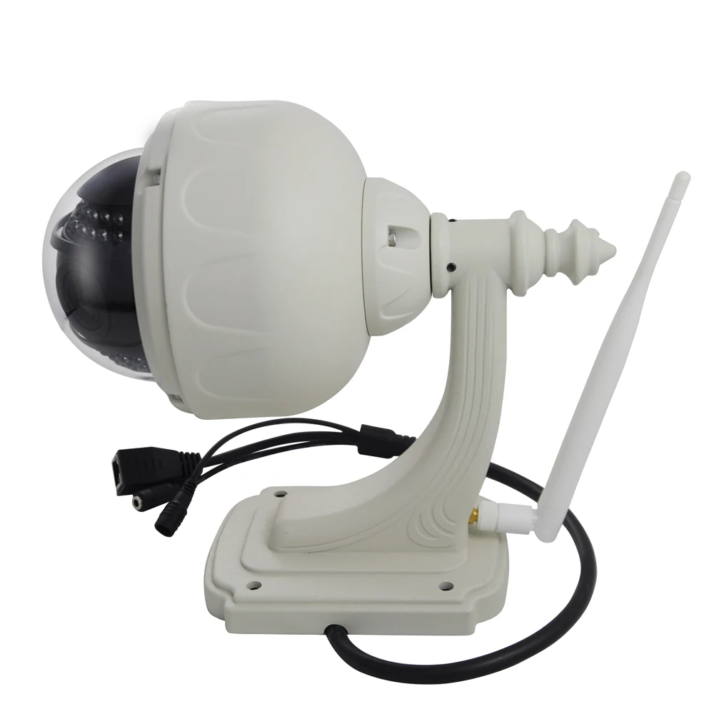 IP камера HD 720P уличная PTZ WiFi Водонепроницаемая 4 кратный зум Автофокус P2P