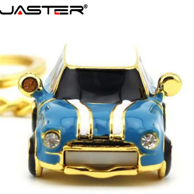 JASTER Мини Авто USB флэш-накопитель хрустальные автомобили ручка-накопитель особенно милые подарочные флэш-накопители 8 ГБ/16 ГБ/32 ГБ/4 Гб карта памяти