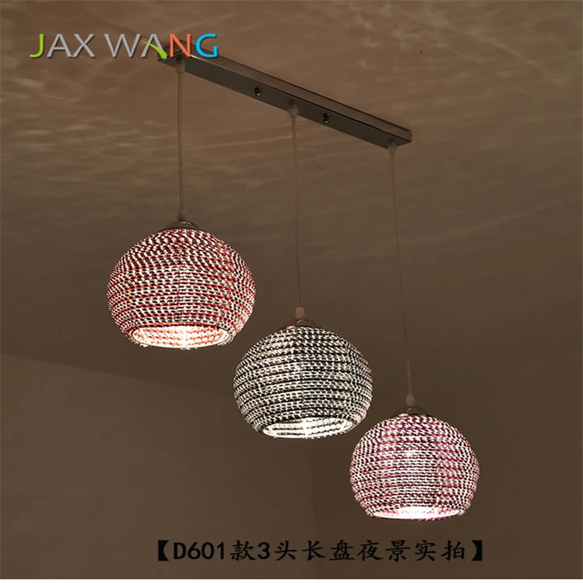 Customizable Color Iron Art Pendant Lamp LED E27 Bedroom Restaurant Living Room Lighting Light Decoration Lamps Fixture | Лампы и