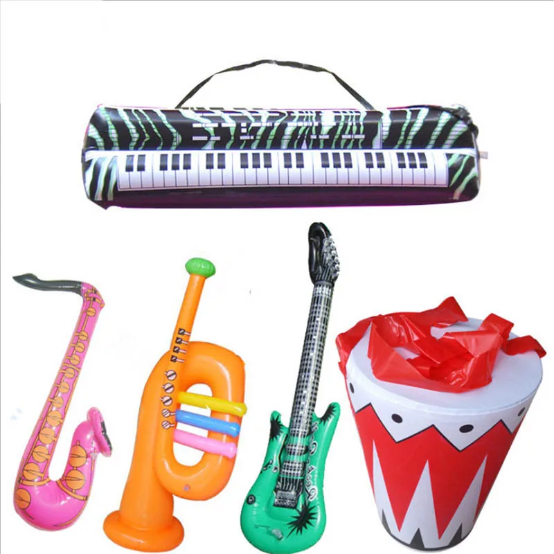 

Надувная гитара, саксофон, фортепианный микрофон, динамик, музыкальный инструмент для девочек и мальчиков, день рождения, Рождество, вечери...