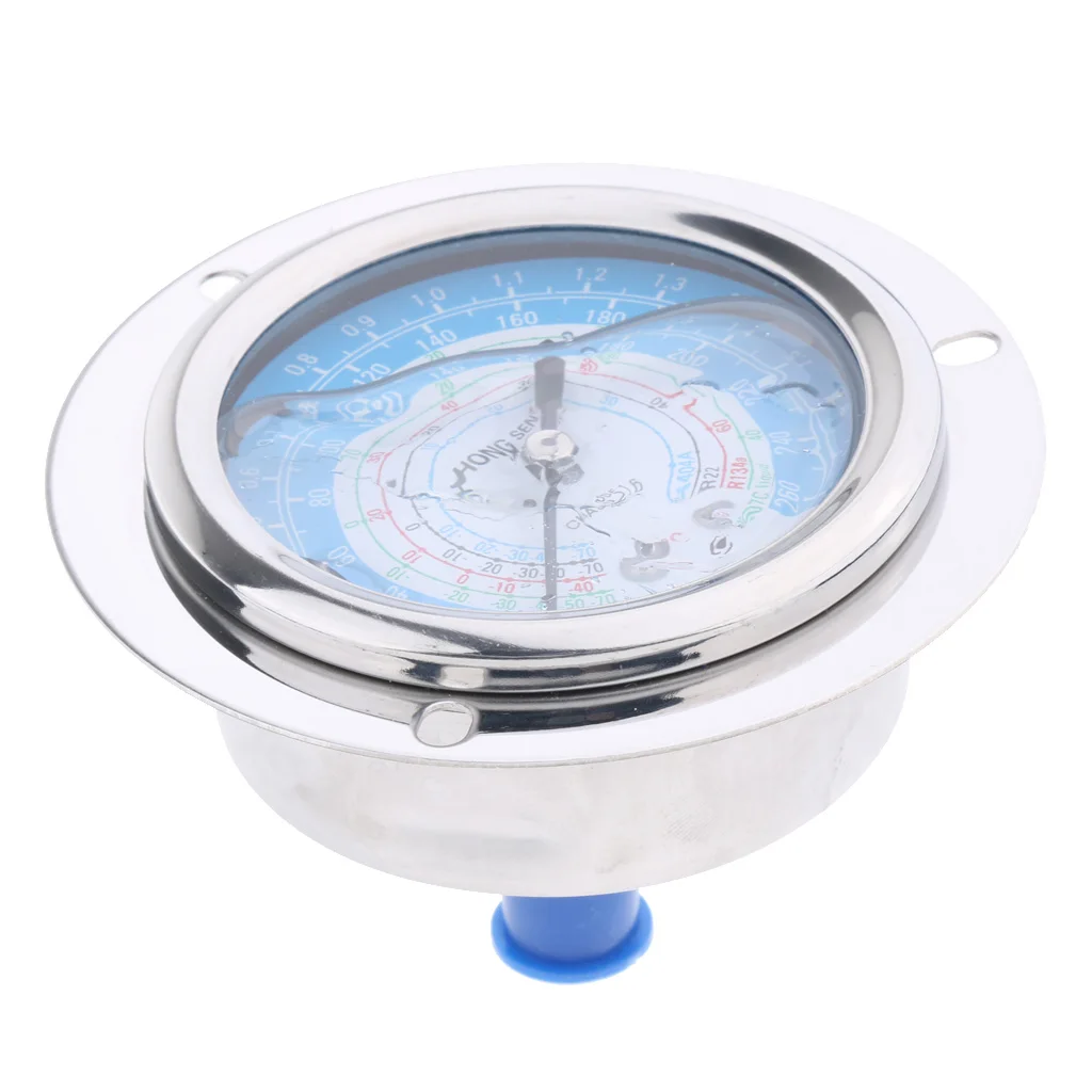 Манометр с жидким наполнителем для водяного масла гидравлический хладагент 1 8