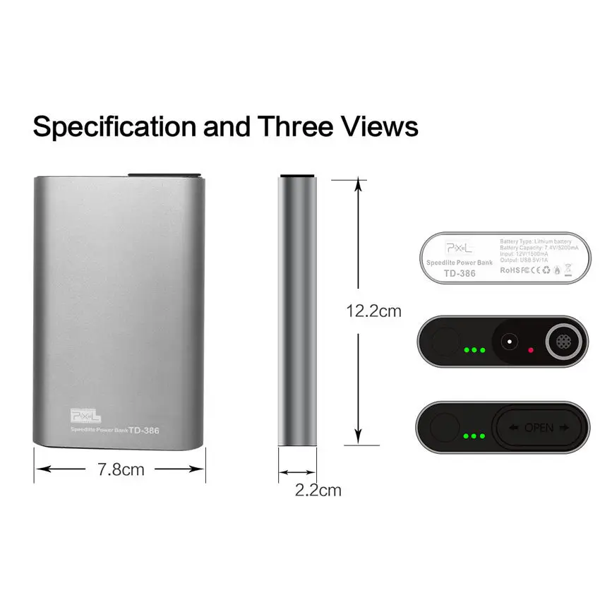 INSEESI Pixel TD 386 для Canon Yongnuo YN560IV или другого оборудования USB портативная качественная