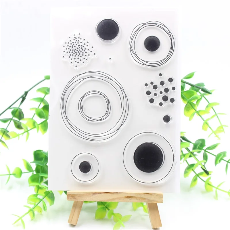 YPP круглые прозрачные силиконовые штампы для рукоделия Скрапбукинг/изготовление