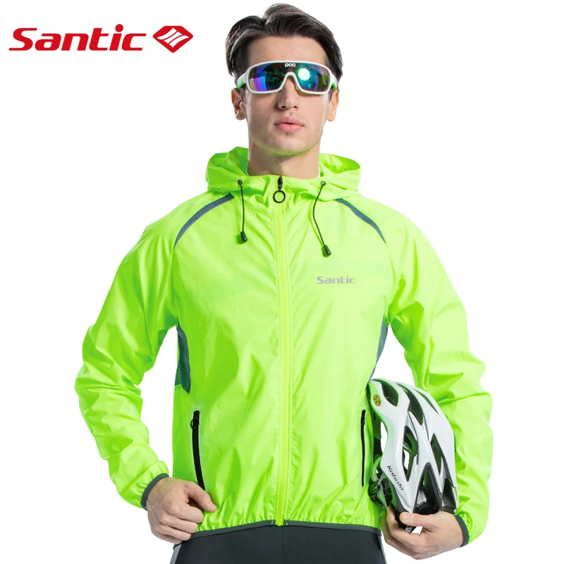 cycling skin coat Santic, мужские куртки для велоспорта, ветровки, защита от солнца, UPF 50+, куртки для велоспорта, дышащие, Азиатский Размер, K7M6034V - Цвет: cycling skin coat