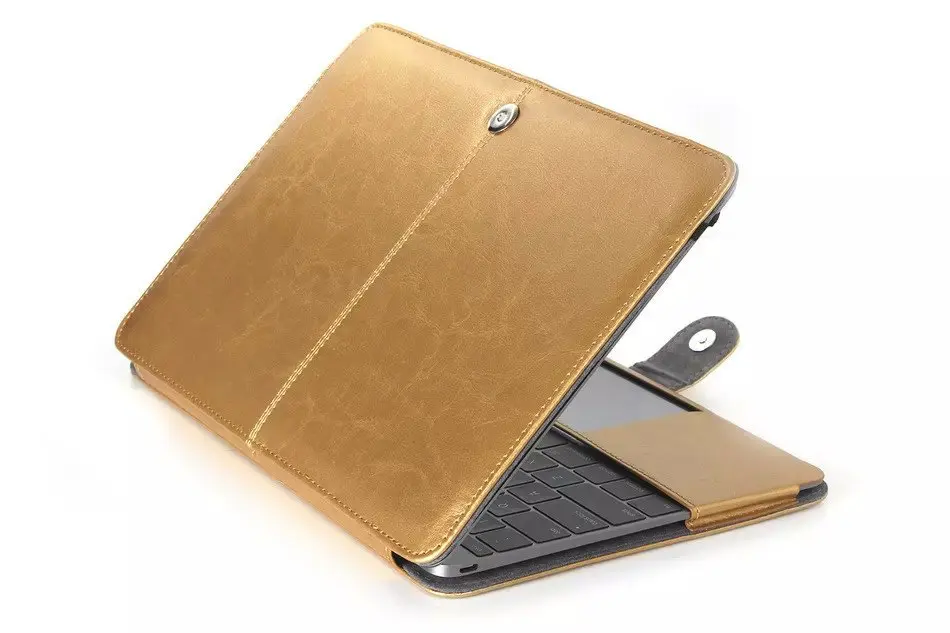 Умный кожаный чехол-Кобура премиум класса защитный чехол для MacBook Air Pro Retina 11 6 12 13 3