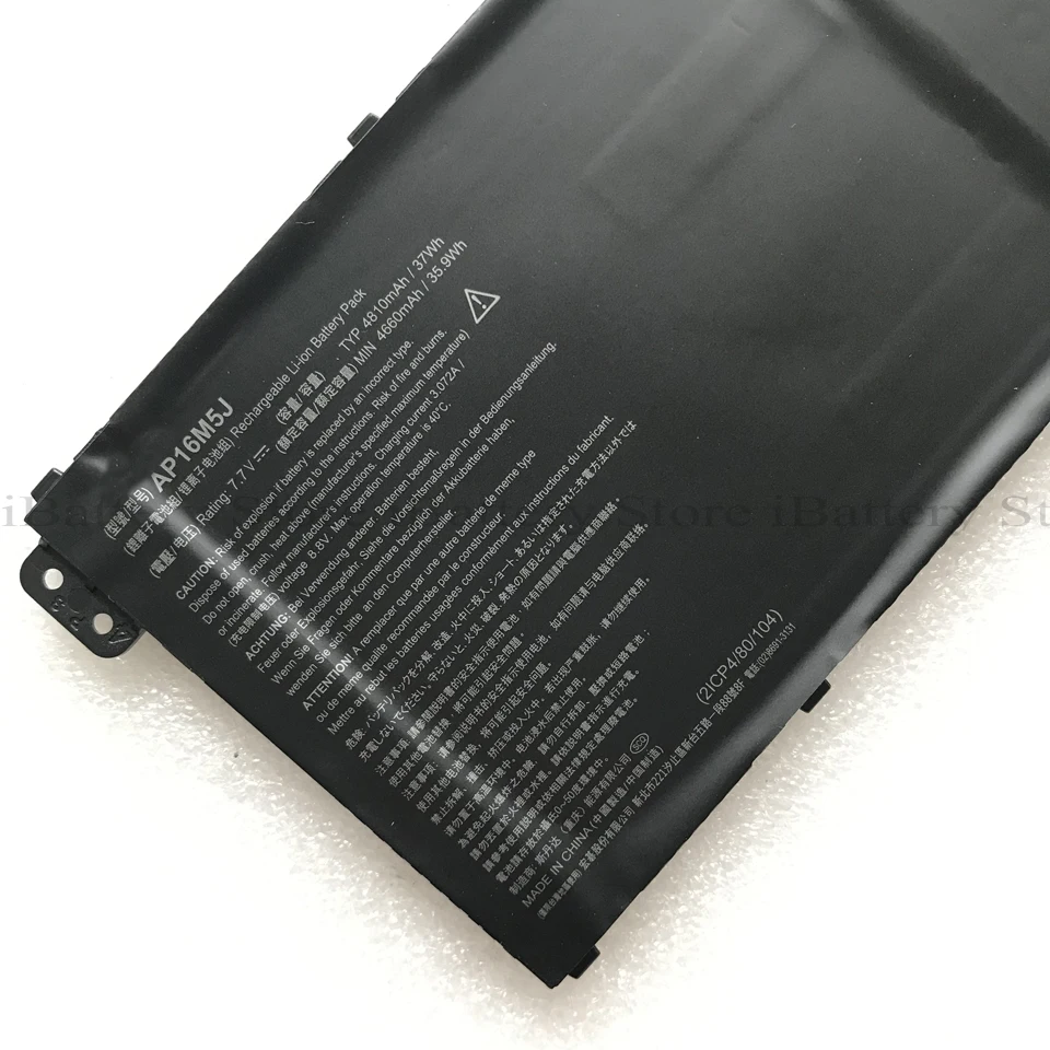 Подлинная батарея AP16M5J для Acer Aspire 3 A315-21 A315-51 ES1 A114 A315 KT.00205.004 | Компьютеры и офис