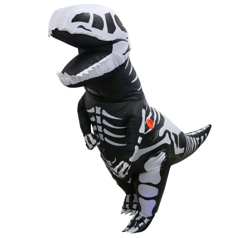 Дети Teans гигантский Скелет надувной костюм динозавра T-Rex удар нарядное платье |