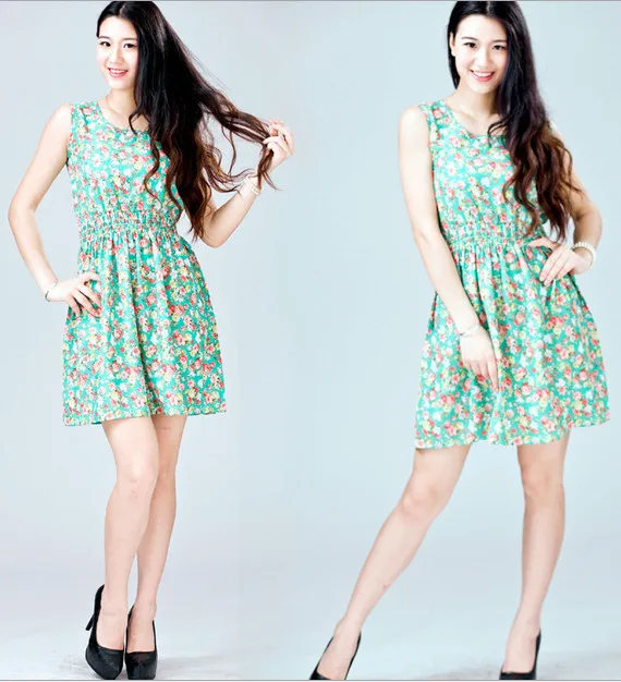 Женское шифоновое платье футляр с принтом без рукавов лето 2019|dress for|tank dressdress for women