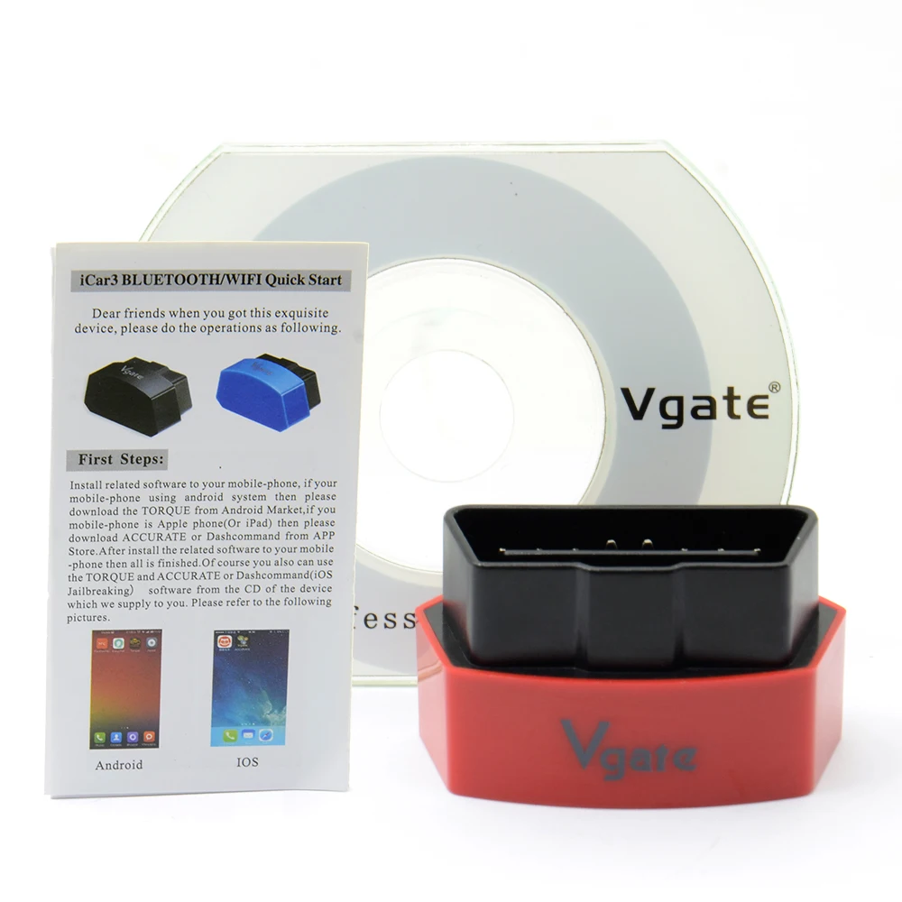 Диагностический интерфейс ELM327 Bluetooth Vgate iCar 3 OBD EOBD OBD2 OBDII iCar3 OBD2|Диагностические