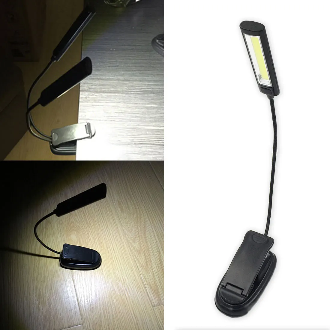 

Reading Lamp Book Light Lamp Flexible Clip-on Book Reader White Color Booklight LED Ebook Light Convenient For Kindle Note