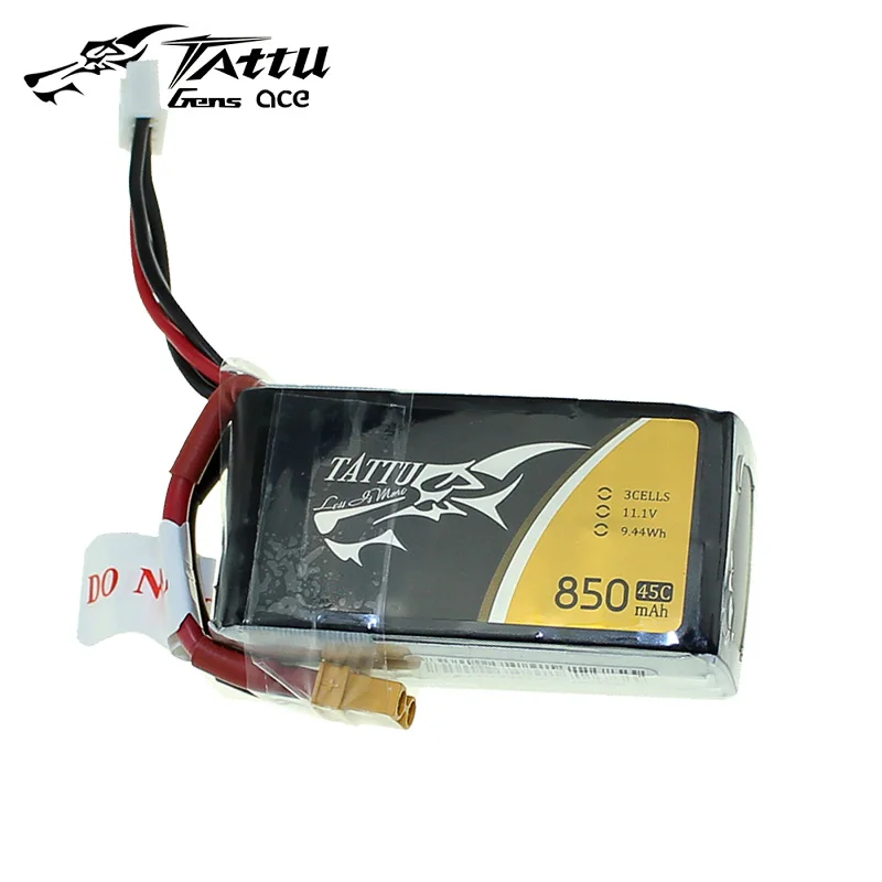 Литий полимерный аккумулятор tattu 3 S 850 мАч 45C 11 1 В XT30 XT60 с разъемом FPV рамка Дрон