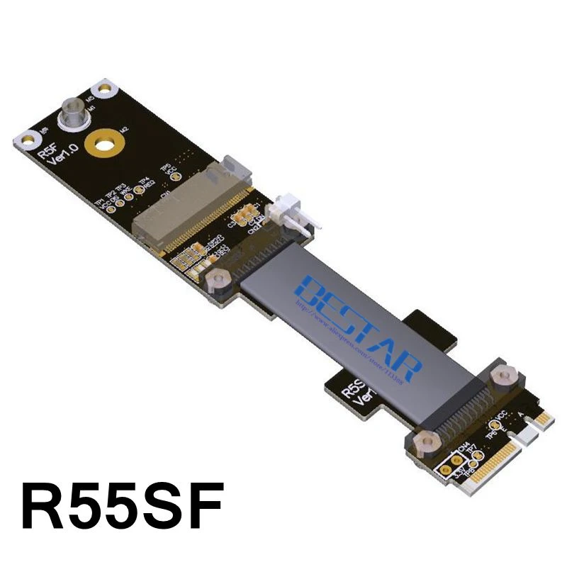 Адаптер расширения Riser M.2 WIFI A.E Key A + E 2230 к NVMe NGFF ленточный кабель для M2 Wi Fi Bluetooth 3G 4G