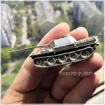 Tiger model Медь 1/144 N масштаб panzerkampfwgen Тигр V пантера Тигр панцирный Танк Второй мировой войны военная модель украшения подарок игрушка собрать - Цвет: Tiger model