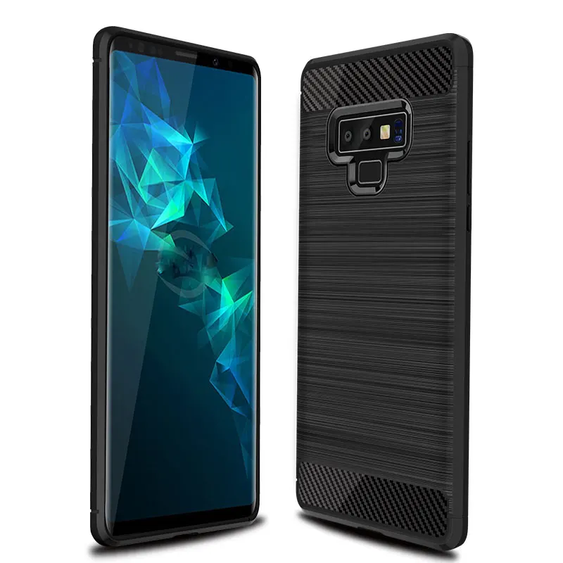 УГЛЕРОДНЫЙ чехол для Samsung Galaxy Note 9 силиконовый бампер мягкий телефона |