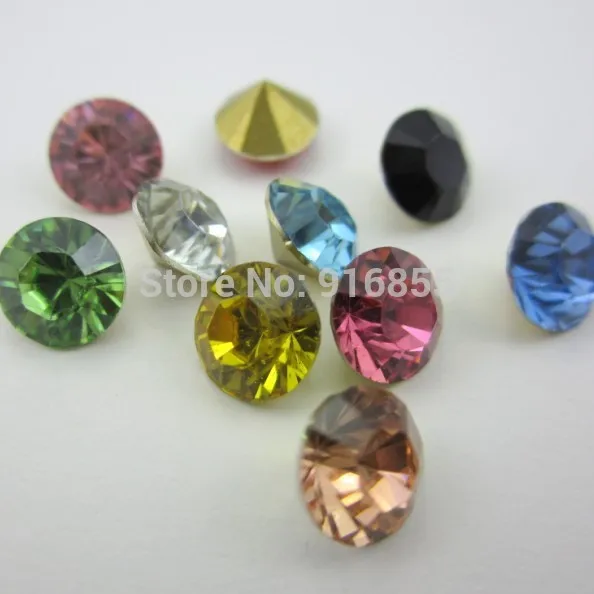 

Free shipping SS28 About 6.0-6.2mm Multi 144pcs Resin rhinestones Pointback,Resin Stones Pointed back for DIY Decoration