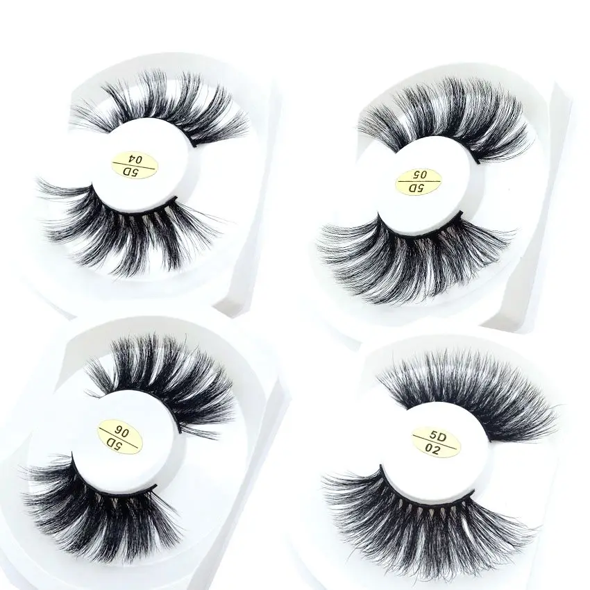 

25mm lashes 3D mink lashes handmade full strip lashes crisscross dramatic mink eyelashes volume false eyelash for Beauty Makeup