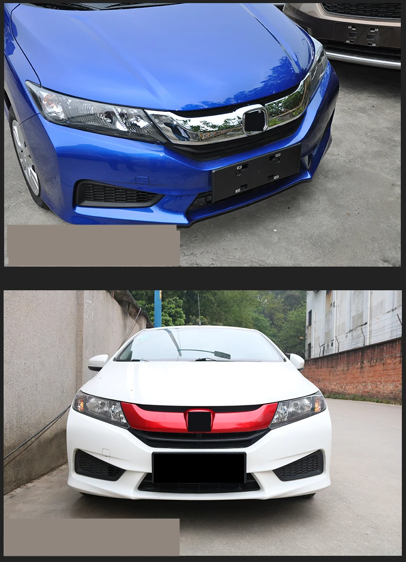 Для Honda City- бампер воздухозаборная решетка Планки передняя решетка полосы центр гоночный Чехол украшения аксессуары