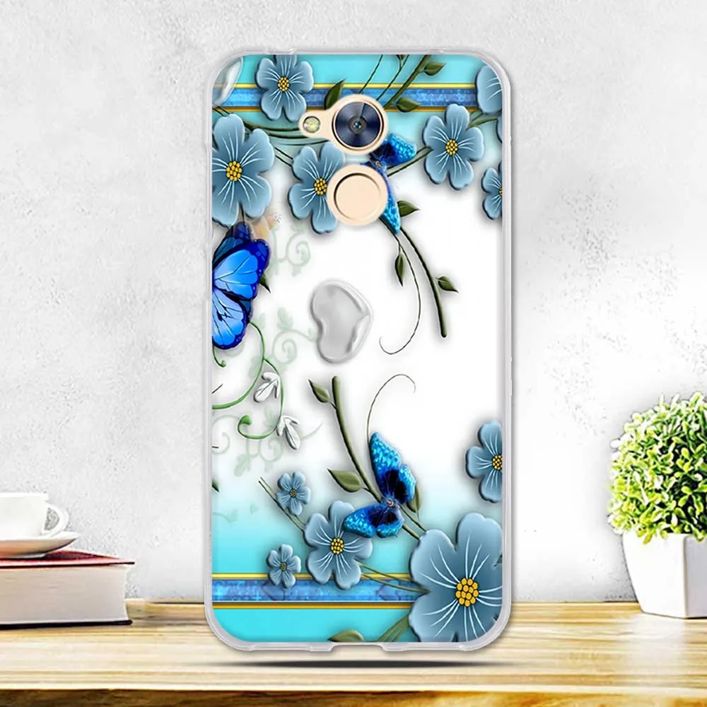 25 Чехол для huawei Honor 6A, мягкий силиконовый чехол с 3D рельефным рисунком, модная задняя крышка с цветочным рисунком для huawei Honor 6A 5,0 '', чехол s - Цвет: 25