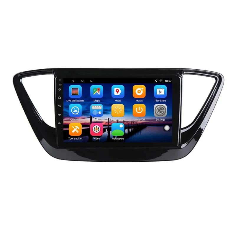 9 &quot2 + 32G 2.5D IPS Android 8 1 автомобильный DVD мультимедийный плеер GPS для Hyundai Verna Solaris 2017 2018