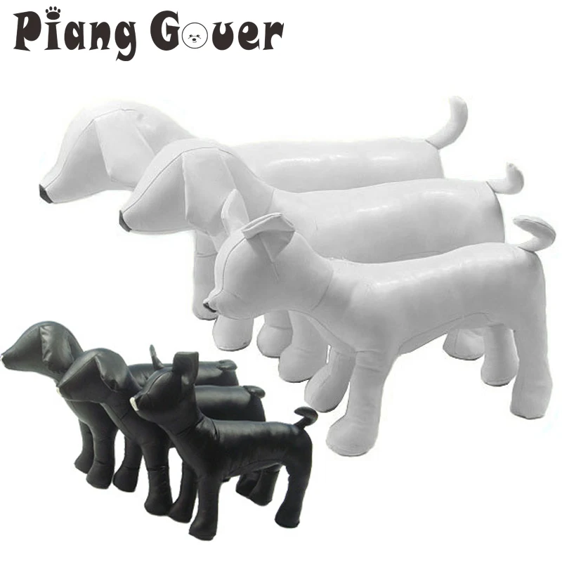 1 шт. черные модели из искусственной кожи манекены для одежды собак на подставке