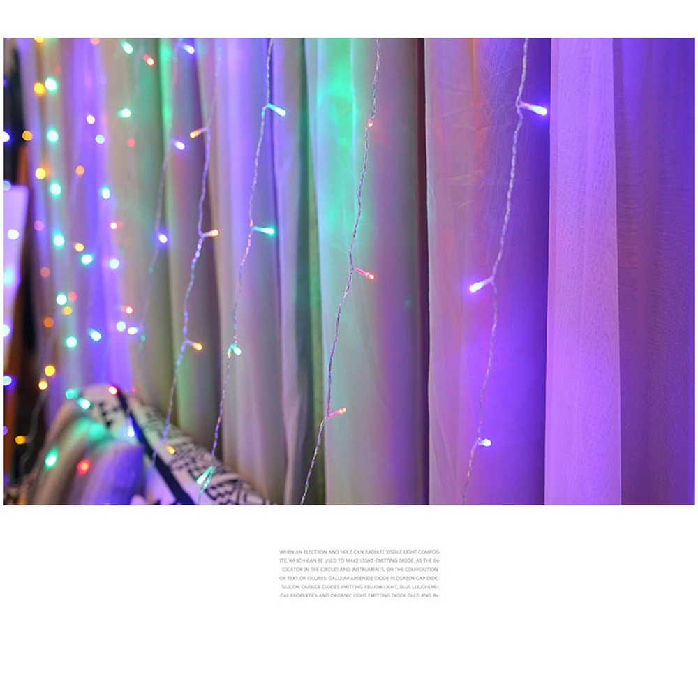 Светодиодные Luces Decoracion рождественские фонари праздничный свет романтические гирлянды Рождественские Свадебные праздники 3x3/2x2/6x3/3x2 метра