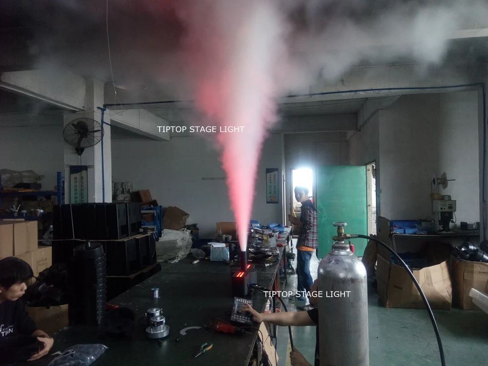TIPTOP Высокое качество 24X3 Вт Led Co2 струйный сценический светильник ing эффект DMX контроль Американский DJ CO2 дым клуб диско Настольный светильник крио устройство