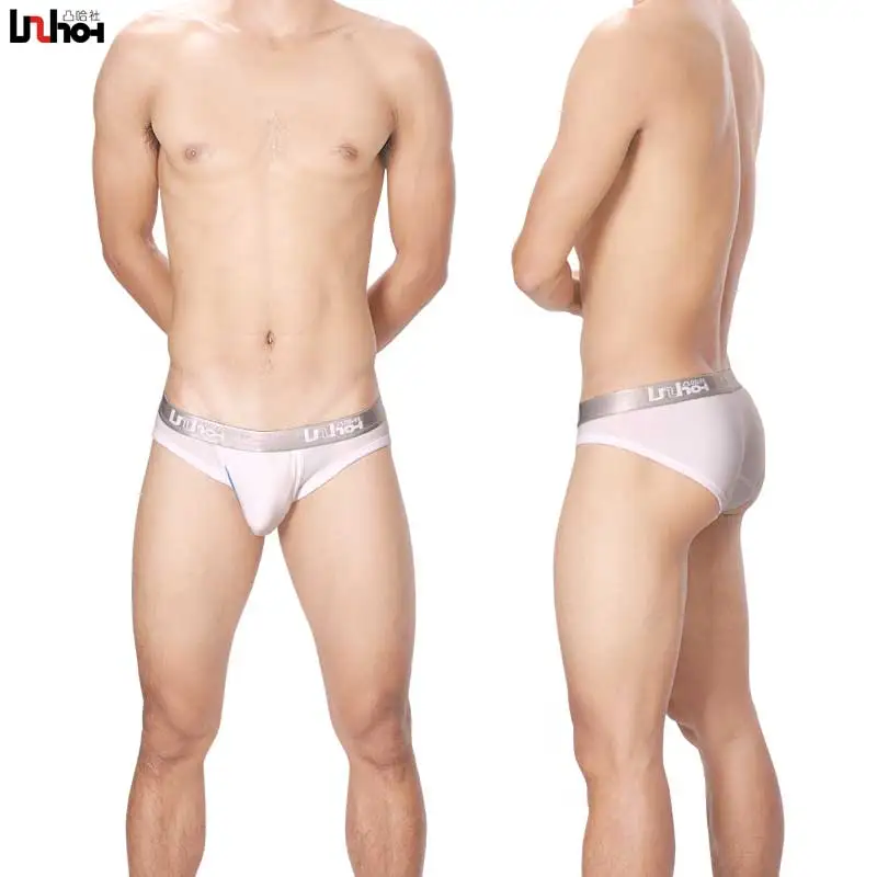 

Uzhot breathable double layer u bag sexy male trigonometric panties male comfortable panties U312