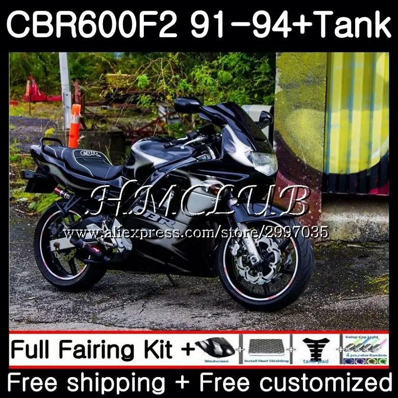 Серебряное пламя + бак для HONDA CBR 600F2 CBR600FS 1991 1992 1993 1994 74HC.17 CBR600F2 600 F2 FS CBR600 91 92 93 94