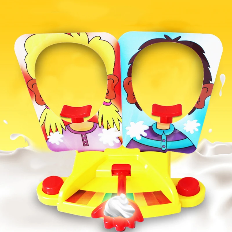 Детская забава Tricky игрушки пирог на лице хит лицо двойной игрушка для мальчиков и девочек детские игрушки торт для вечеринки родитель-ребенок