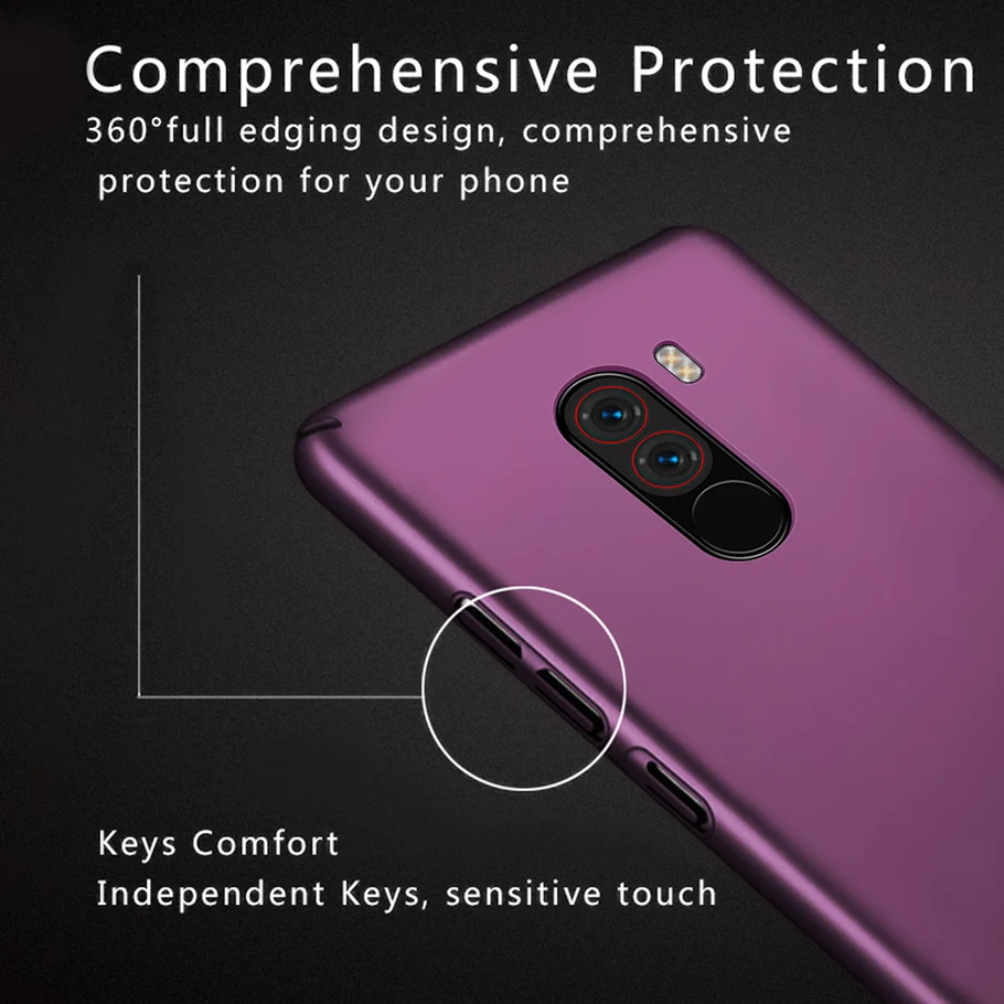 Матовый Жесткий чехол для телефона глобальной версии Xiaomi Pocophone F1 6 18 дюймов