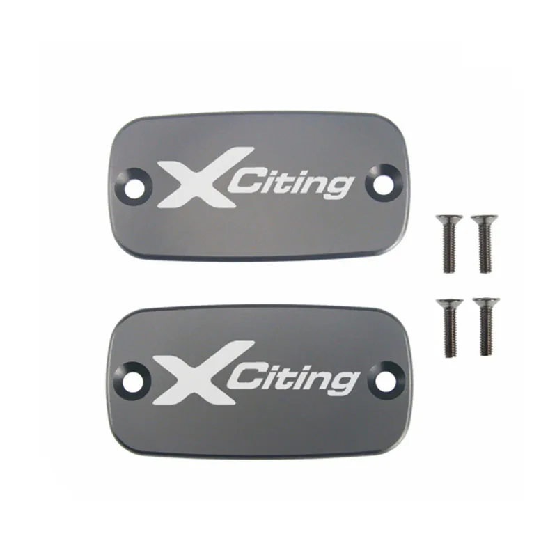 

CNC Aluminum Motorcycle Brake Fluid Fuel Reservoir Tank Cover Cap FOR KYMCO Xciting 300/350/400/400S/500