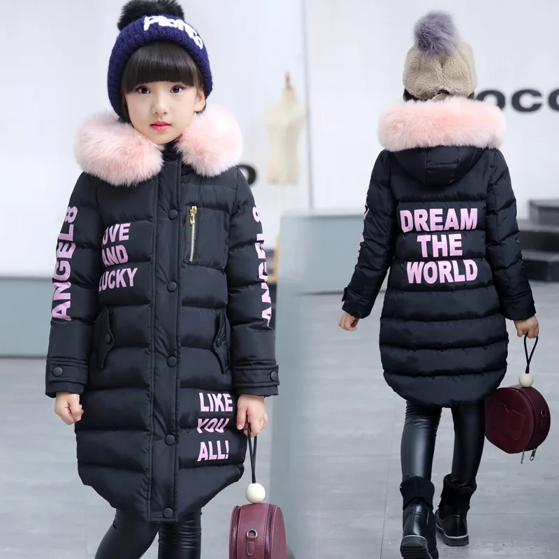 Розничная продажа зимние куртки с капюшоном и большим меховым воротником для