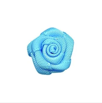 

3/8" Satin Double Ribbon Rose Flower For Hairbow DIY Crafts 200pcs