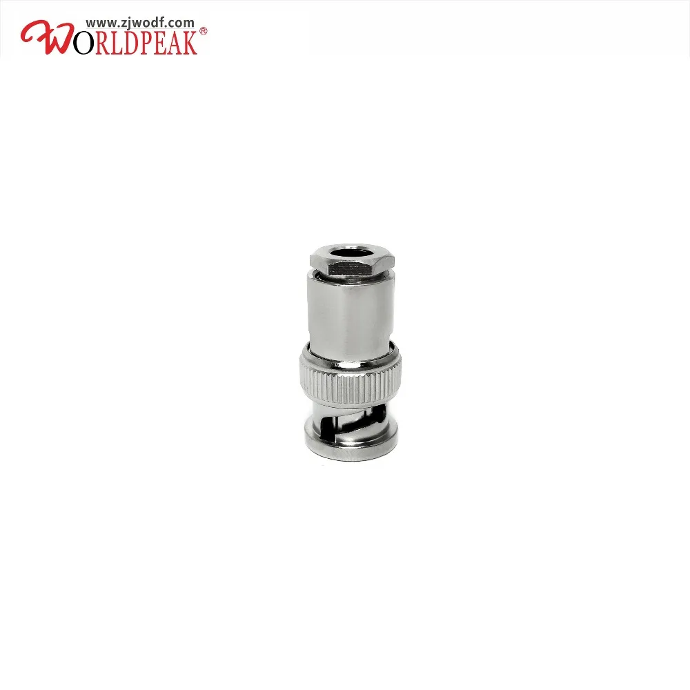 

Free shipping 5PCS waterproof bnc male straight clamp connector for RG58 cable