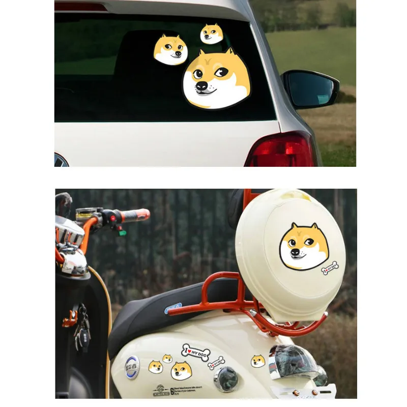 Автомобильные чехлы мультфильм Хаски Автомобильная наклейка и смешная