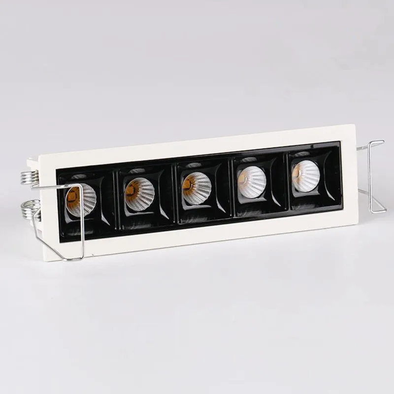 Square Micro Recessed Dimmable LED Downlights 4W10W20W30W COB LED Ceiling Lamp AC110V~220V LED Wall Spot Lights Indoor Lighting