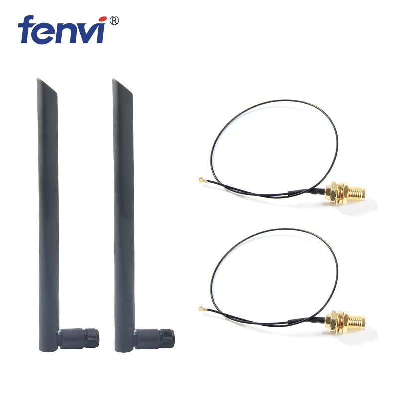 Новая Двухдиапазонная беспроводная Wi Fi антенна 5dbi RP SMA + MHF4/IPX ОТРЕЗОК кабеля для