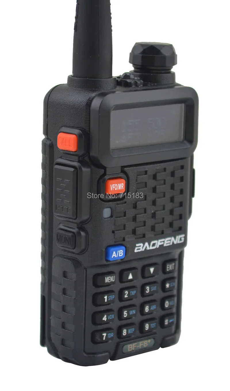 2016 Baofeng BF F8 + VHF136 174MHz & UHF400 520MHz Dual Band 5W/1W 128CH FM 65 108MHz с бесплатными наушниками