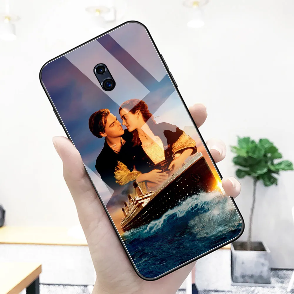 Чехол для Oppo R9 стеклянный чехол задней панели фильма Титаник Джек и розовый
