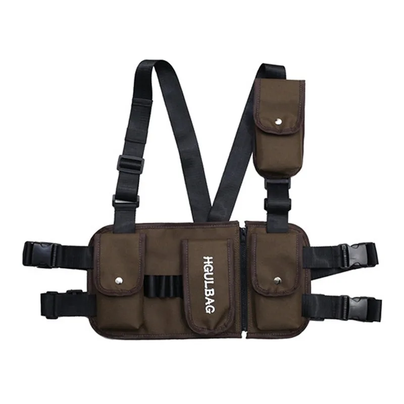 Женская поясная сумка ins функциональная тактическая через плечо холщовые сумки