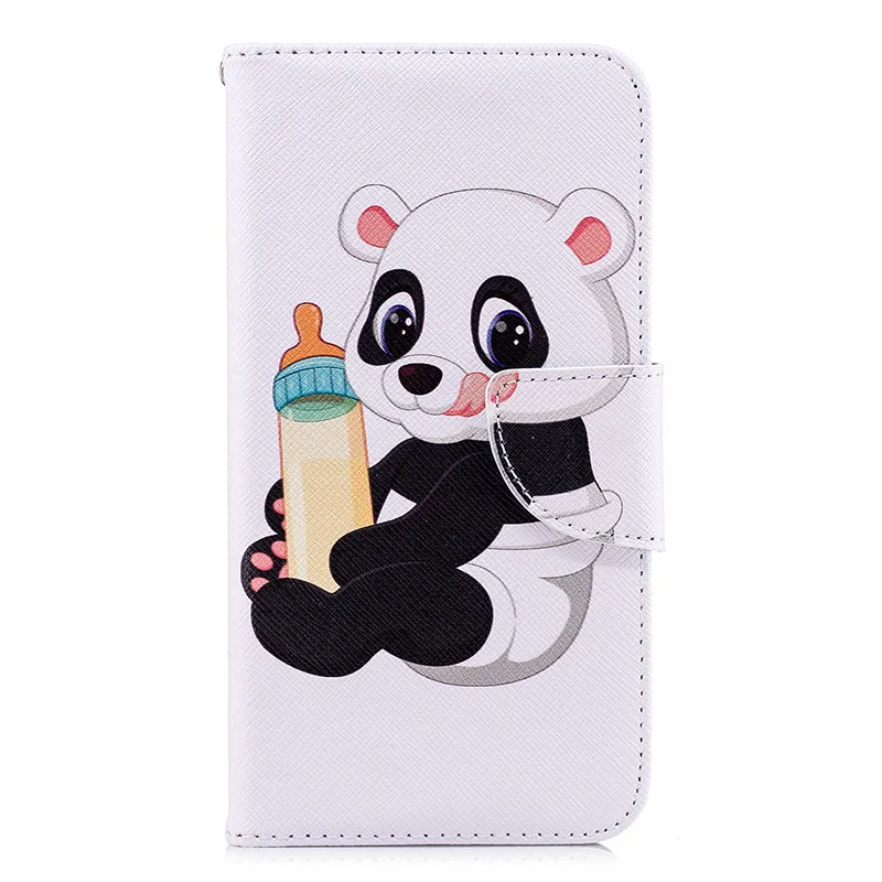 Bottle Panda Чехол-книжка с бумажником для iPhone XS Max 6,5 дюймов, чехол для телефона из искусственной кожи, Fundas для iPhone X XS XR 8 7 6 6S Plus 5 5S SE 2, чехол B116 - Цвет: Bottle Panda