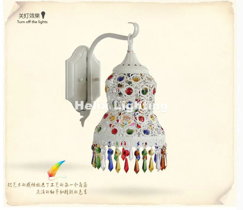 Настенный светильник в богемном стиле настенный барокко 15 см для балкона спальни