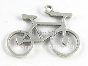 

225PCS Tibetan silver cute bike charms A15503